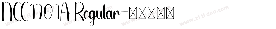 NCC1701A Regular字体转换